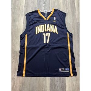 Vtg Reebok Y2K NBA Indiana Pacers Mike Dunleavy Basketball Jersey Duke Size 2XL
